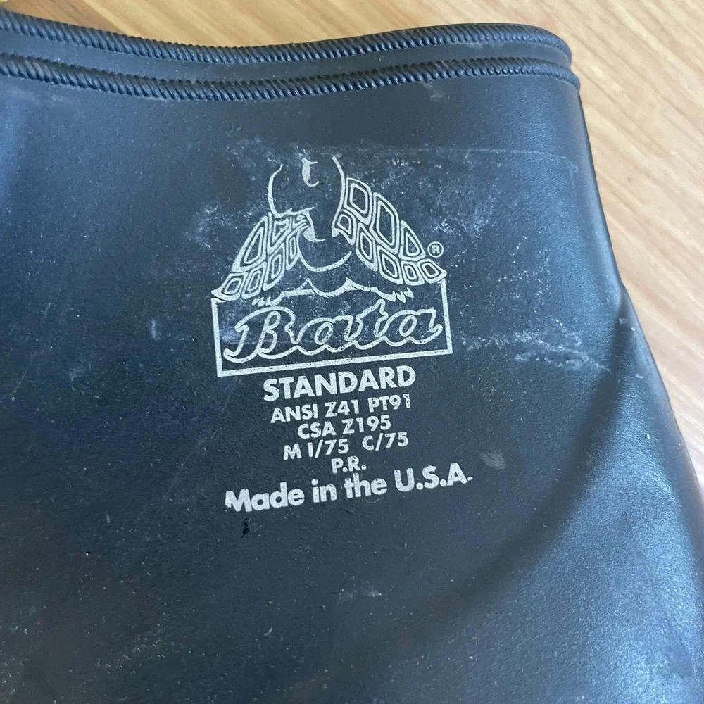Bata‎ Safety Toe Steel Shank Rubber Boots Industrial Military Work Rain Men 7